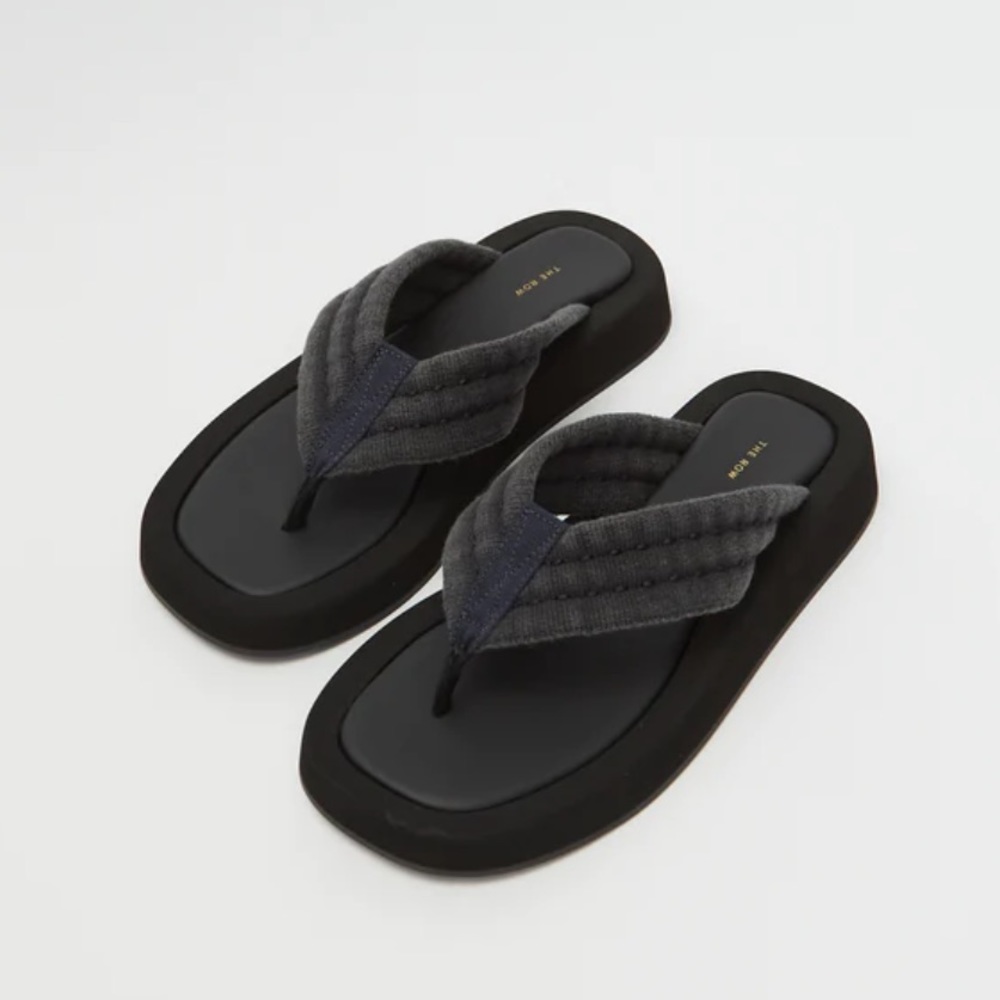 The Row Denim Ginza Sandals